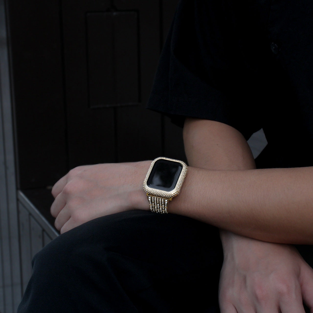 Premium Stone case&amp;band [GOLD SET]